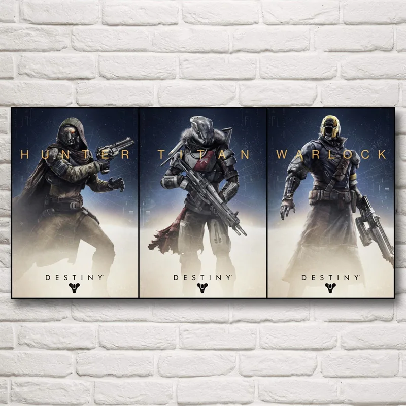 Günstig Schicksal Video Game Art Silk Stoff Poster Drucke Bilder Für Schlafzimmer Home Wand Decor Malerei