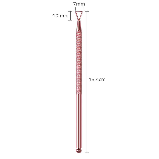 1 Pc Rose Gold Stainless Steel Nail Cuticle Pusher Tools Nail Stick Rod UV Gel Remover Nail Art Tool Nail Manicure Tool