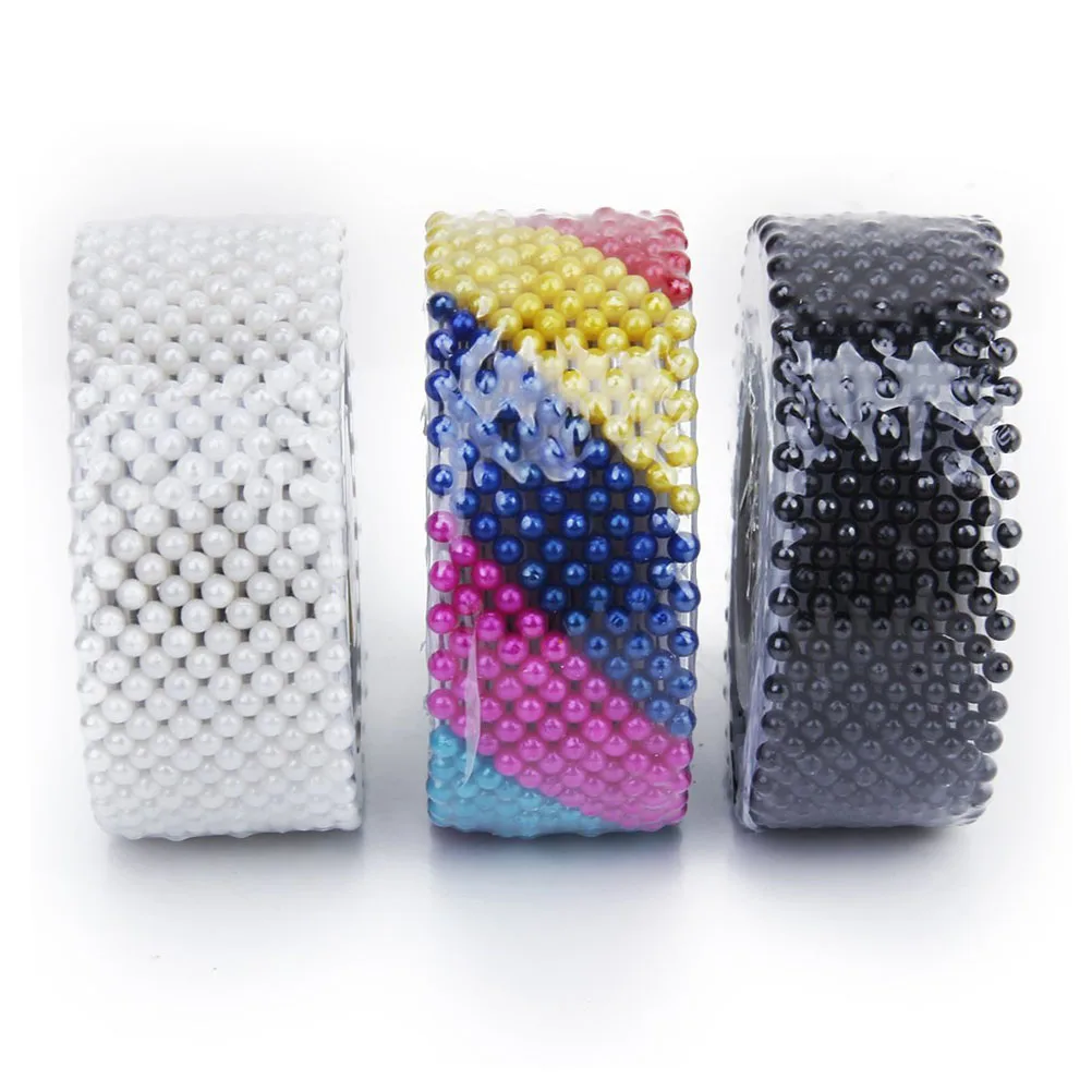 

480pcs Decorative 3mm Manmade Pearl Straight Head Pins (Black White Multicolor)