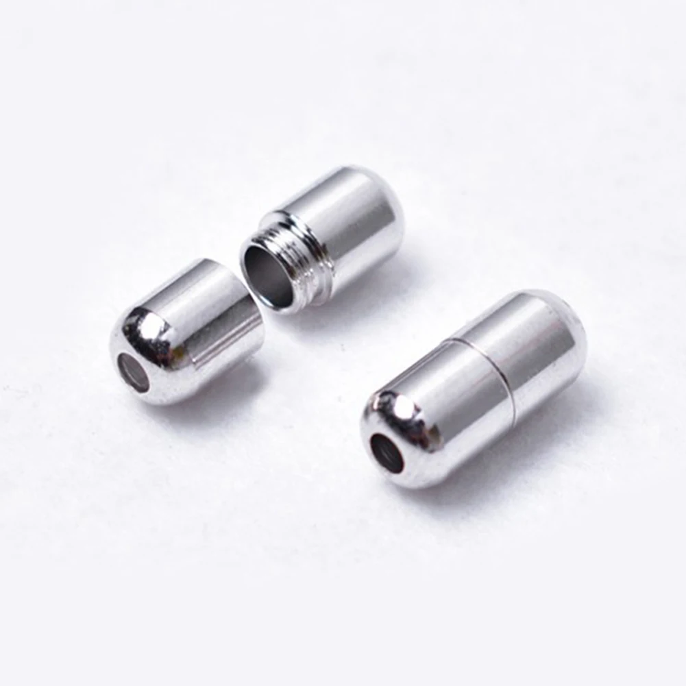 1Pair Unisex Lazy Elastic No tie locking Round Shoe Laces Children Adult Quick Candy Color 100cm Round Metal Head Shoelaces