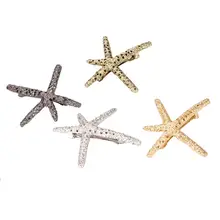 4 шт. шпильки для волос Металлические морские звезды аксессуары для волос заколки для волос Заколки для женщин и девушек