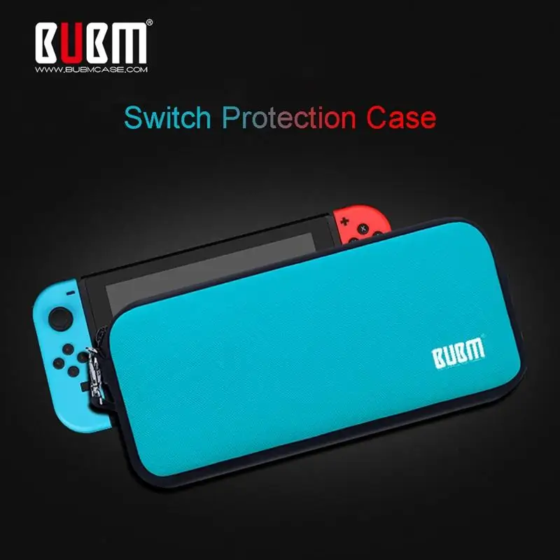 

New Bubm Soft Carry Pouch For Nintendo Switch, Carrying Sleeve Case Travel Bag For Switch Console, Joy-Con, Game Cartridges