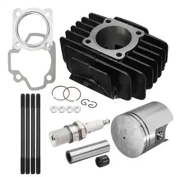 

Engine Cylinder Rings + For SPARK PLUG + Gasket Fit For YAMAHA PW 50 1981-2009 Big Bore Kit To 60cc Top End Set 60cc Piston
