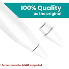 2 шт. чувствительные наконечники для замены IPencil, качество, как стилус карандаш наконечник для IPad Pro карандаш Белый 2 Упаковка