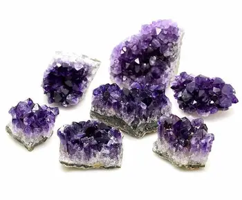 

1pcs 3-5cm Dropshipping Natural Amethyst Geode Druzy Cluster Rough Rock Stone Mineral Specimens Home decoration Gift