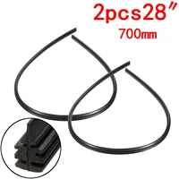 2 шт новые универсальные 28 700 мм резиновые щетки стеклоочистителя для автомобилей, автобусов, грузовиков - изображение