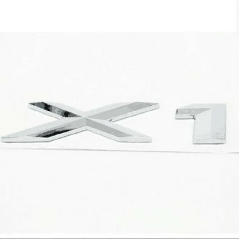 

Car Trunk Badge Letter X1 X3 X5 X6 GT Emblem Rear 3D Decal for BMW Car