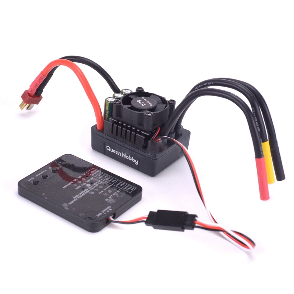 

S-120A 120A Brushless Esc Electric Speed Controller With 6.1V/3A Sbec 2-4S / Programmer Card For 1/8 1/10 Rc Car