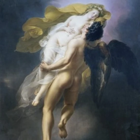 Орейтия взят Boreas Joseph Ferdinand Lacrenon 1794-1874/Французский холст масло Musee Girodet Montargis 24x36 |