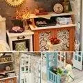 Синий прибрежный пляж вилла модель кукольная миниатюрная мебель DIY Kit с