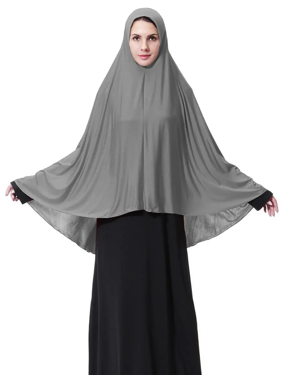 

Muslim Women Hijab Large Scarf Amira Khimar Overhead Niqab Nikab Eid Ramdan Prayer Clothes Arab Islamic Hijabs Head Wrap Shawl