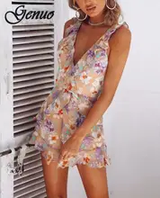 2019 Floral Print Halter Playsuit Women Sexy Summer Beach Boho Short Rompers Party Jumpsuits Overall 2019 Floral Print Halter Playsuit Women Sexy Summer Beach Boho Short Rompers Party Jumpsuits Overall