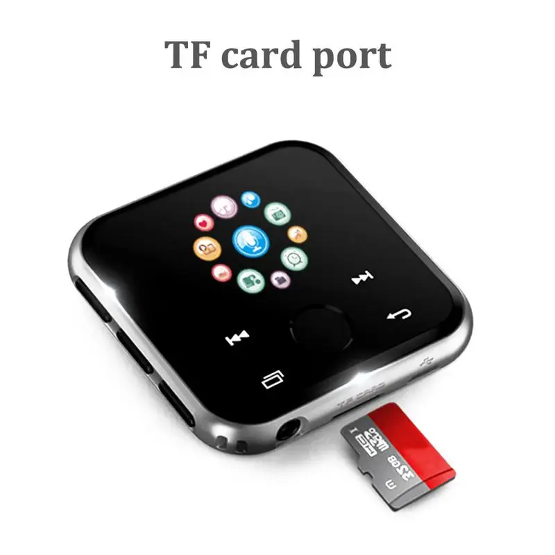 Bluetooth Clip Type Watch MP3 player bluetooth MP3 Player Support Memory Card HiFi Touch Sports Player For Students 26 languages