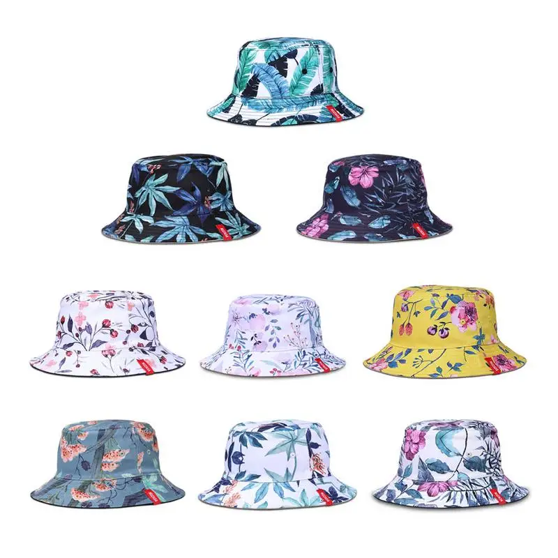 

Bucket Hat Men Women 2019 Korean Fashion Print Outdoor Sun Hat Travel Casual Fishing Visor Camping Summer Fisherman Cap Wild