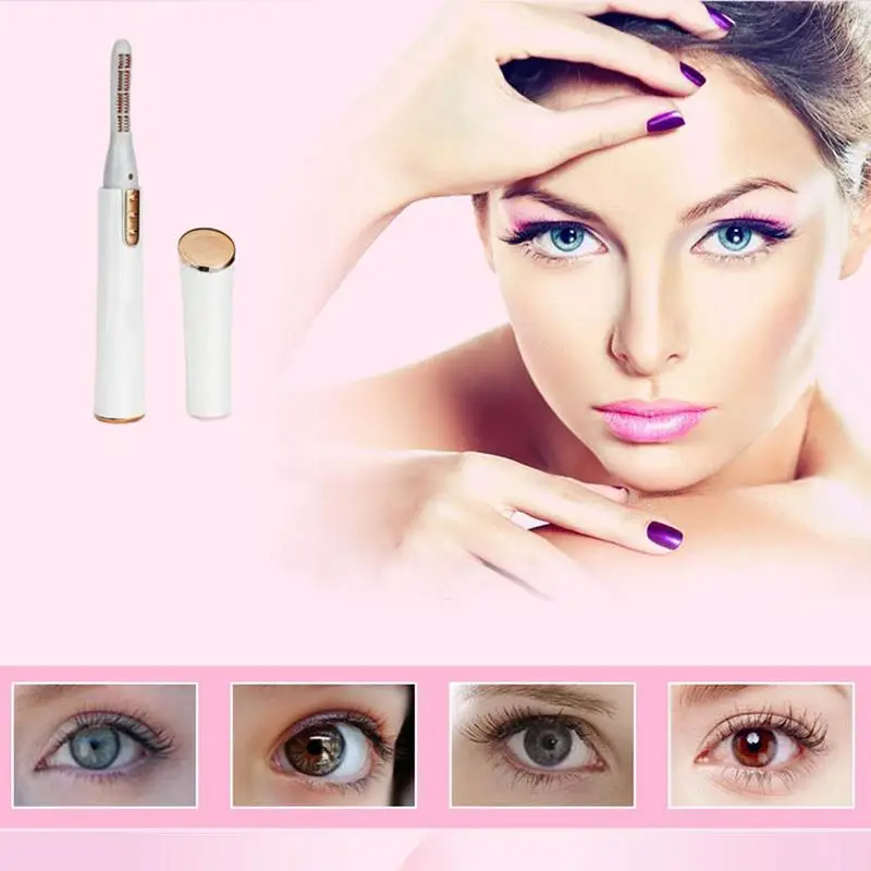 

Electric Heated Eyelash Curler Eye Lashes Curling Tool Enhancer Pen Electronic Comb for Women