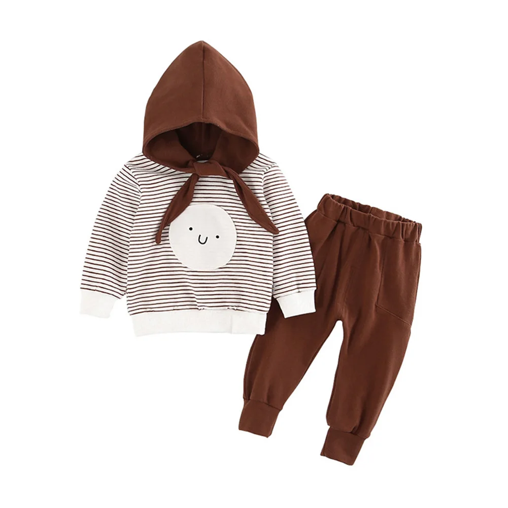 

Spring Autumn New Children's Set Cute Hat Long Sleeve Top + Sports active pants Hooded Set 1-3 Baby girls boys Clothes