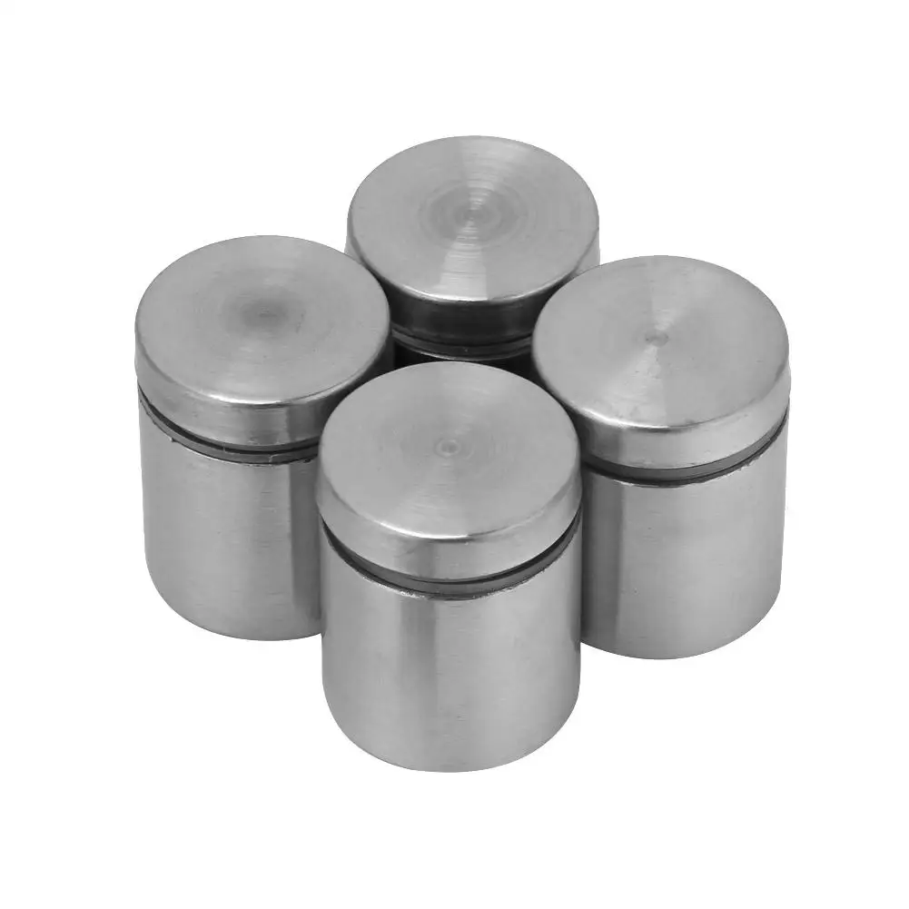

4Pcs/set Stainless Steel Glass Standoff Pin Advertise Fixing Pins Glass Standoff Mounting Bolts 25*25/30/40mm bouten