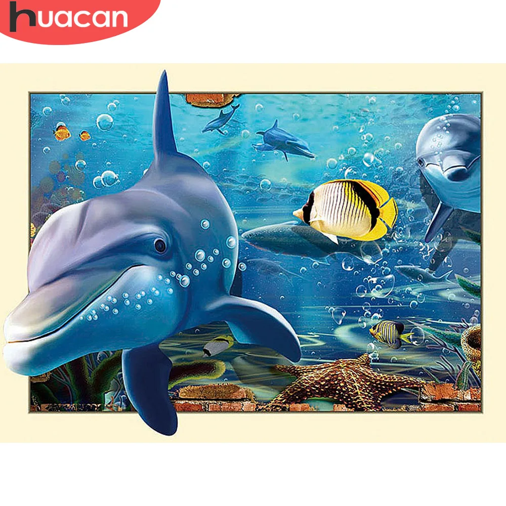 

HUACAN Diamond Embroidery Animals 5d Diamond Painting New Arrivals Picture Of Rhinestones 5d Diamond Mosaic Cross Stitch Kits