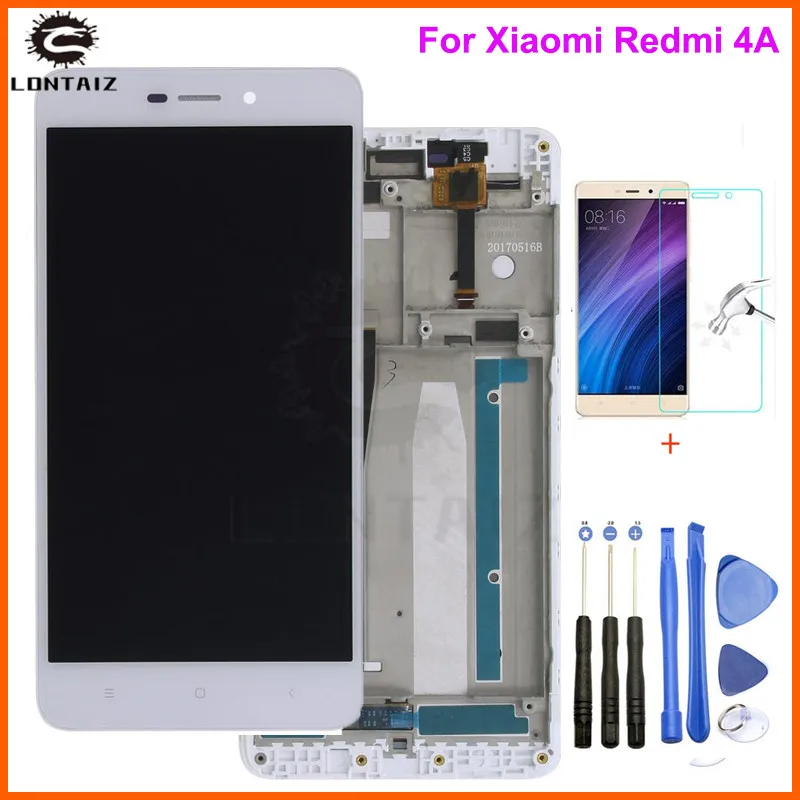 

Xiaomi Redmi 4A LCD Display with Frame Digitizer Redmi 4A Touch Screen Assembly Frame TouchScreen Panel Replacement Repair Parts