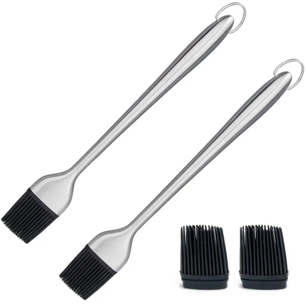 HOT SALE Basting Brush 2 Pack 12 Inches BBQ Grill Brushes Flexible