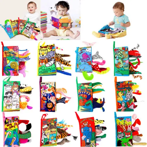 Детские Тканевые книги развития интеллекта ткань кровать познавательная книга развивающие игрушки От 0 до 1 года
