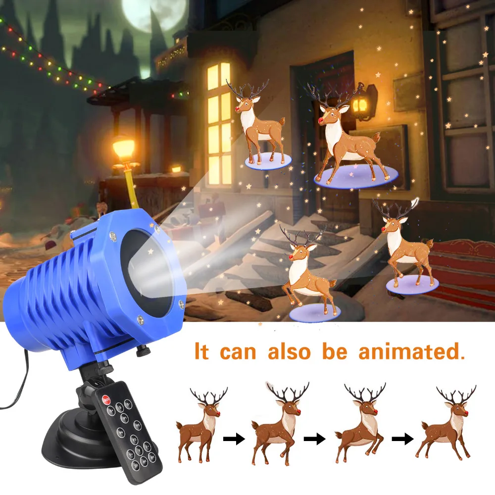 

Dynamic Animation Projector LightsIP65 Waterproof Sparkling Landscape Projection12 Pattern Christmas/Halloween Projector LightDA