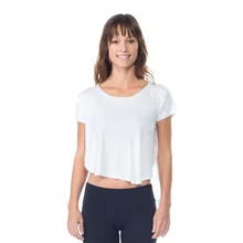 Черный Фитнес Костюмы Женская Йога Топы быстросохнущая Фитнес спортивный короткий рукав, тренажерный зал работает топы Йога Рубашка