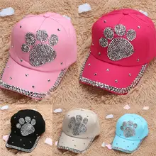 Летом кокосовых пальм, с декором из кристаллов; Бейсбол Кепки Snapback модные Покемон Casquette женские медведь нейлон Регулируемый головной убор Кепки для Для женщин
