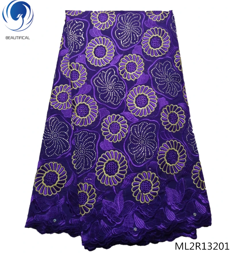

BEAUTIFICAL purple swiss lace 2019 swiss voile lace nigerian fabrics latest latest arrival 5yards/lot with free shipping ML2R132