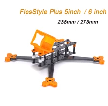 Новый, FlosStyle плюс 5 дюймов 238 мм/6 дюймов 273 мм с 5 мм arm Фристайл Quadcopter кадров Комплект w/Камера крепление для Gopro сессия