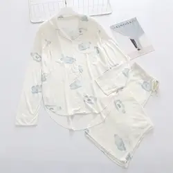 Летние тонкие модальные послеродовые для грудного вскармливания одежда длинный рукав, дышащий пижамы для беременных женщин домашняя