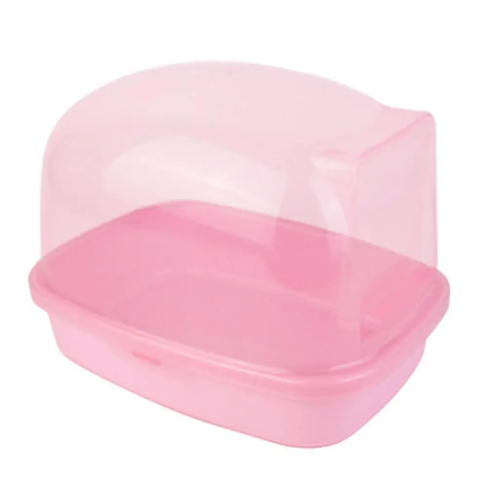 

AsyPets Large Transparent Pet Bathroom with Round Corners for Squirrel Chinchilla Hedgehog