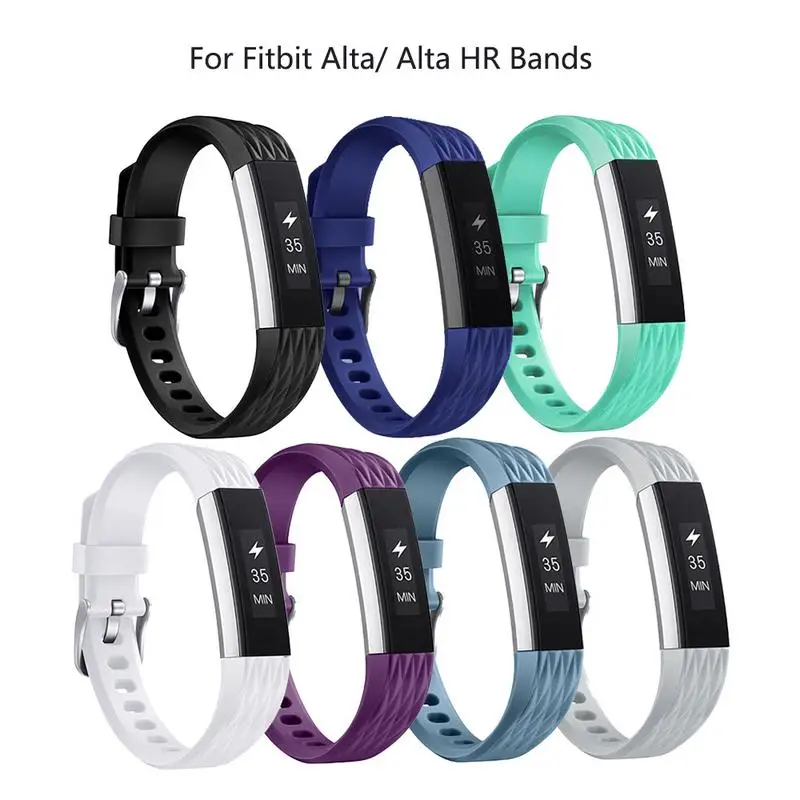 

Newest Color Silicone Strap For Fitbit Alta/ Alta HR Bands Soft Strap Replacement Wristband Luxury Bracelet Small And Large Size