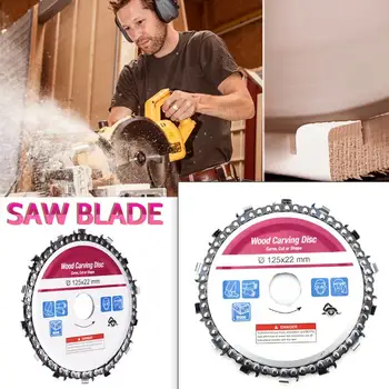 

5-inch 14-tooth Chain Plate Woodworking Chain Saw Disk Cutting Piece Woodwork Slotted Saw Blade
