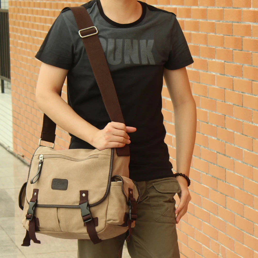 

New High Quality Multifunction Men Canvas Bag Casual Travel Bolsa Masculina Men Crossbody Bag Men Messenger Bags Handbags #3