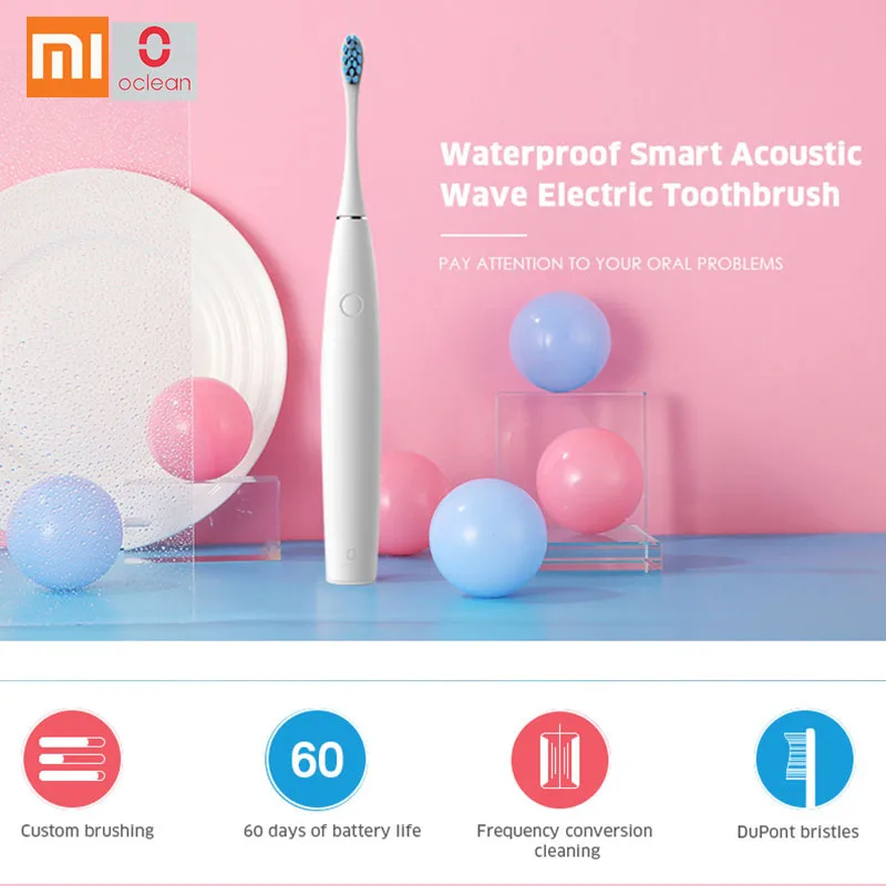 

Original SE Rechargeable Sonic Electric Toothbrush APP Control Intelligent Dental Care Tooth Brush For Adult Light Blue Color