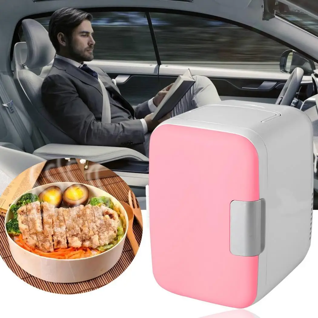

WOOKRAYS 4L 12V Mini Car Fridge Portable Car Refrigerator Cooler Warmer Auto-cooler for Car Freezer Boat Home Office US Plug