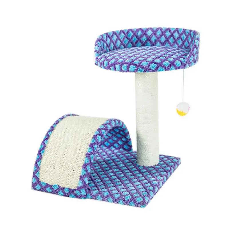 

Cat Activity Tree House Climbing Frame with Scratching Pole Sisal Grinding Claws Cat Bed Toy Pet Supplies
