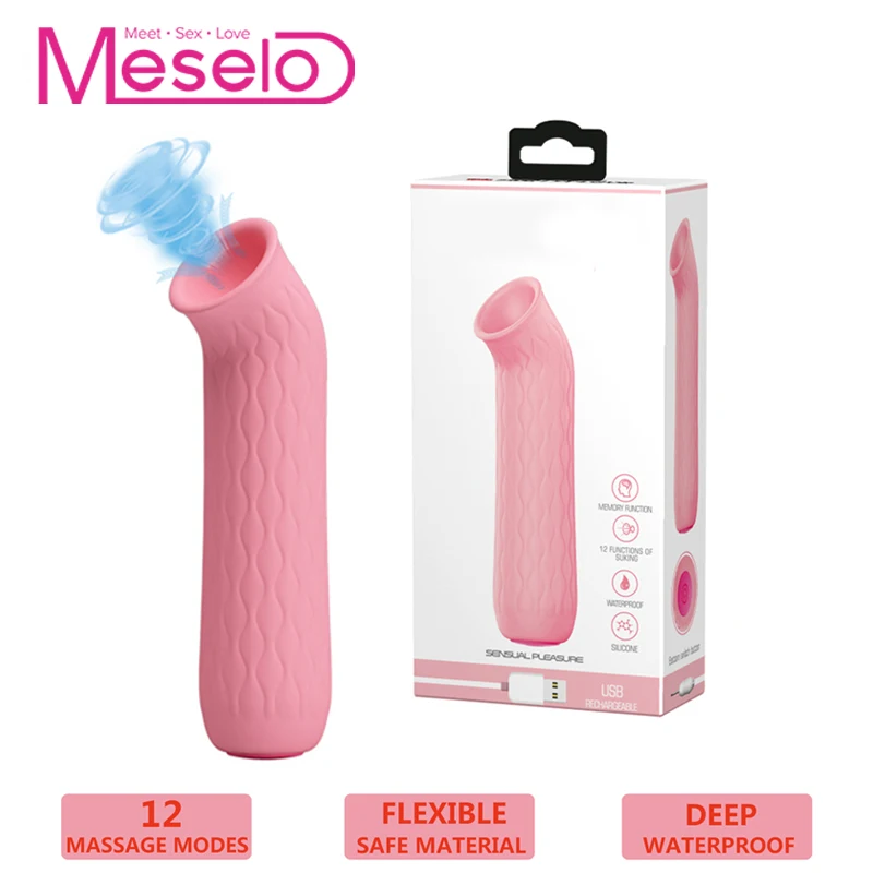Meselo Multi Speeds Sucking Vibrator Nipple Clitoral Oral Tongue Licking font b Dildo b font Vibrator