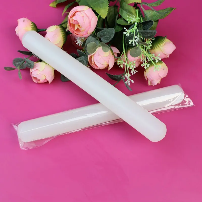 23*2.5CM Plastic Non-Stick Glide Fondant Rolling Pin Cake Dough Roller Decorating For Baking Kitchen Tool | Дом и сад