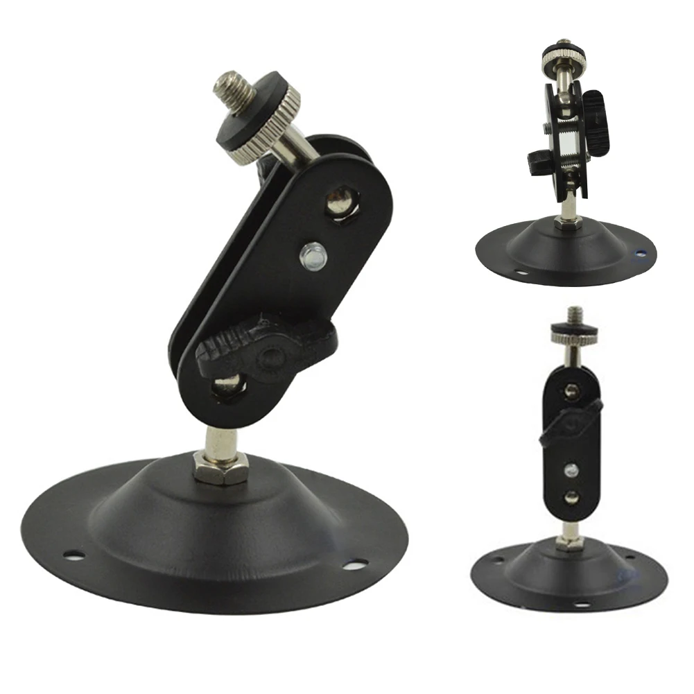

1Pc Universal Camera Bracket Wall mounting Indoor 360 Degree Outdoor Monitor Holder Rotary Adjustable Surveillance Accessories
