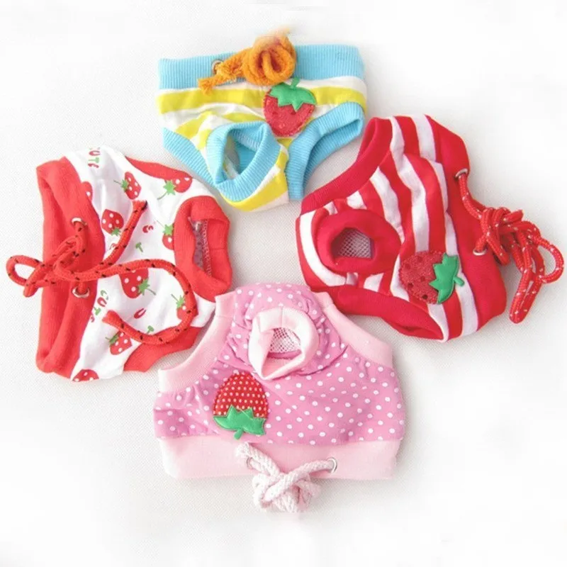 

1PC Pet Physiological Pants Puppy Dog Cat Underwear Suspender Dog Cute Shorts Diaper Sanitary Briefs Panties Randomly Send