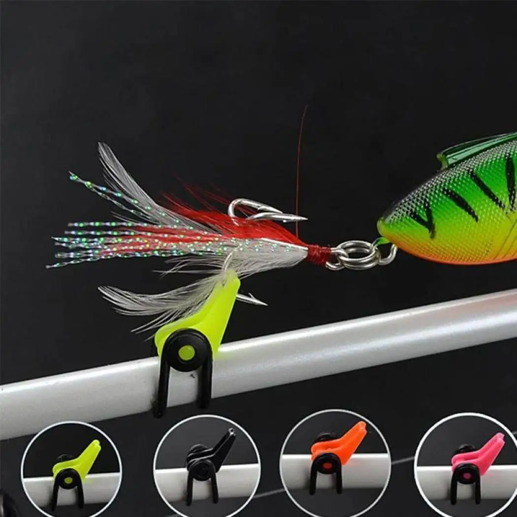 Lure Fishing Bait Keeper Plastic 19mm/0.7inch (Adjustable) Rod 14mm/0.6inch Hooks Holder | Спорт и развлечения