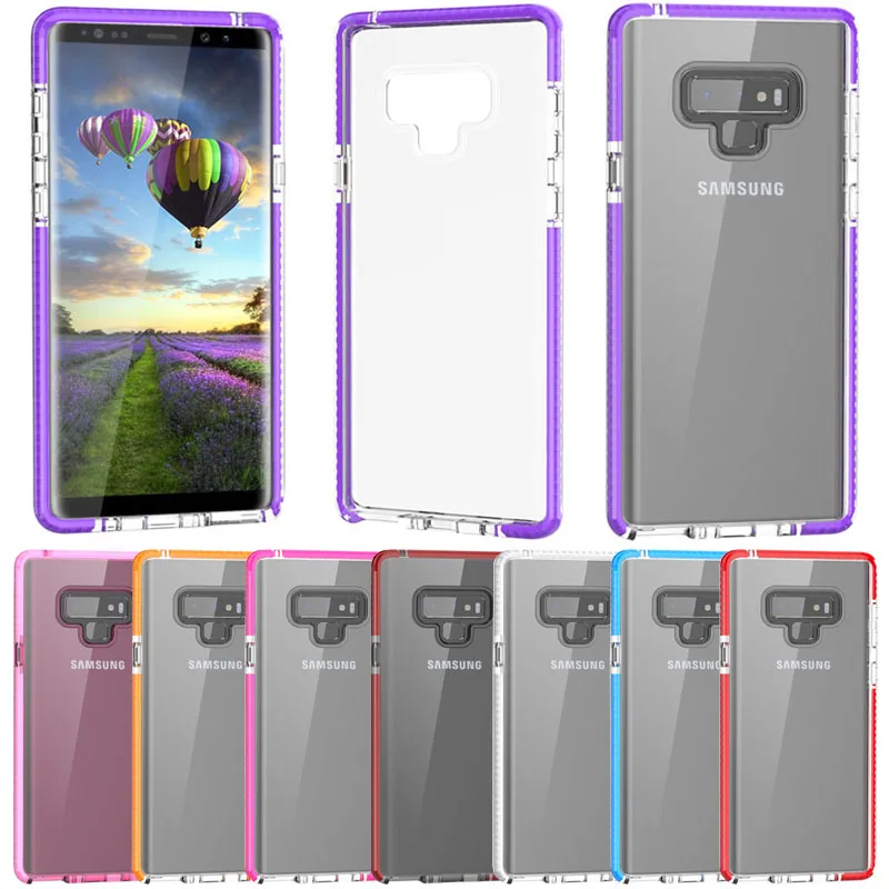 

Simple HD Clear Phone Cases For Samsung Galaxy Note 9 8 Soft TPU Transparent Case Shockproof Cover For Samsung S8 S9 Plus