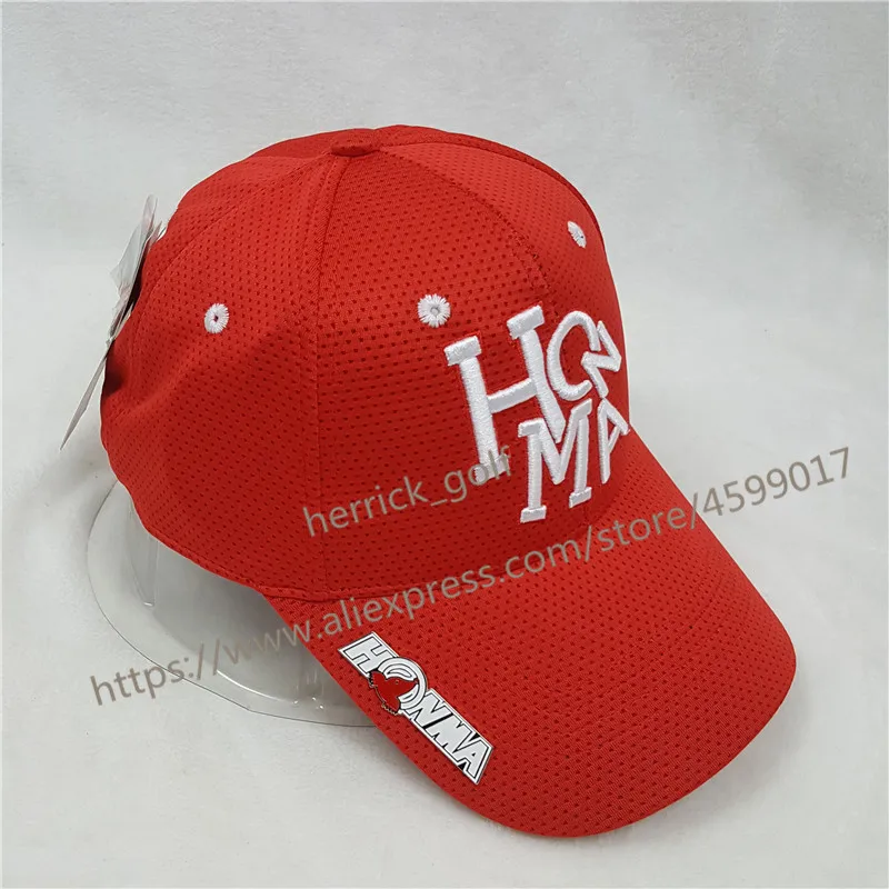 

New Men's and Women's HONMA Golf Hat Red Sports Baseball Cap Outdoor Hat New Sun Visor Sports Cap Free Shipping