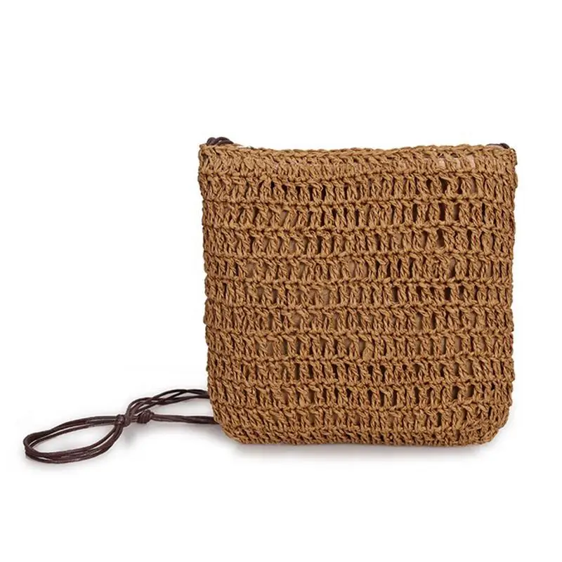 البسيطة Crossbody الصغيرة حقيبة اليابانية الكورية الأزياء القش المنسوجة حقائب كتف كل مباراة عطلة اليدوية النساء المنسوجة حقيبة ساعي