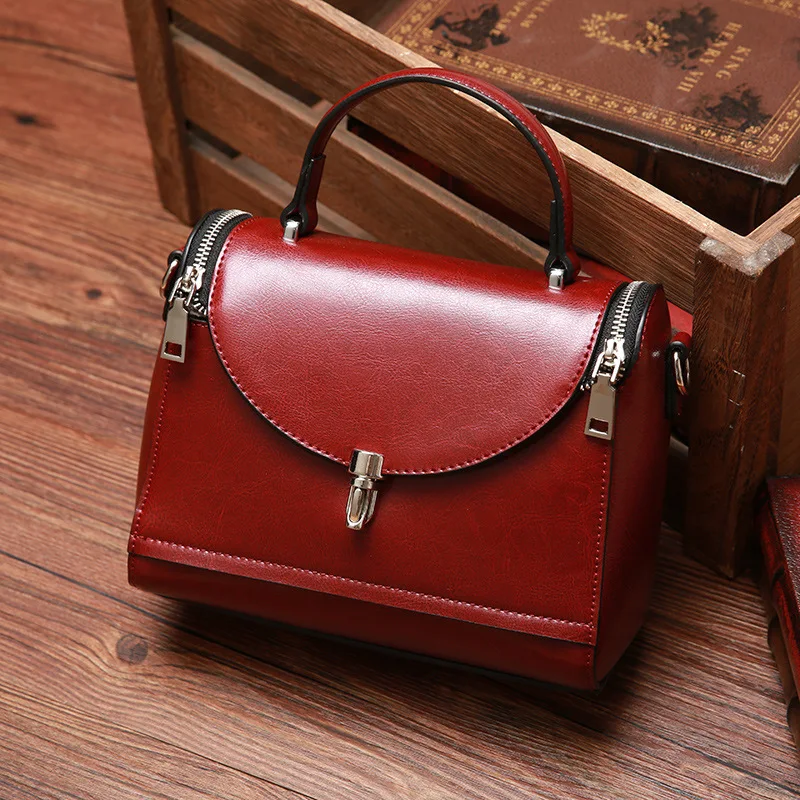 

Summer Superior Quality Genuine Leather Women Chain Bag New Style Cowhide Clip Single Shoulder Casual Metal Decorated Crossbody