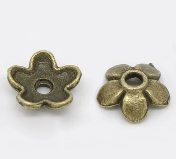 

DoreenBeads 400 Bronze Tone Flower Bead Caps Findings 6.5x6.5mm (B12801) yiwu