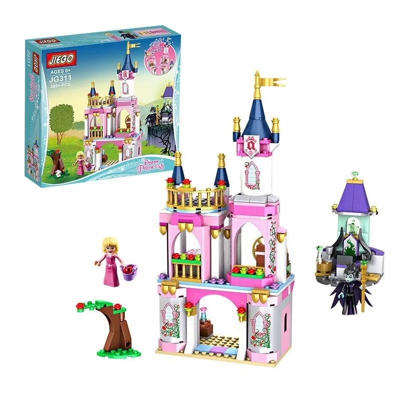 JIEGO JG311 386pcs Sleeping Beauty Princess Castle Building Blocks