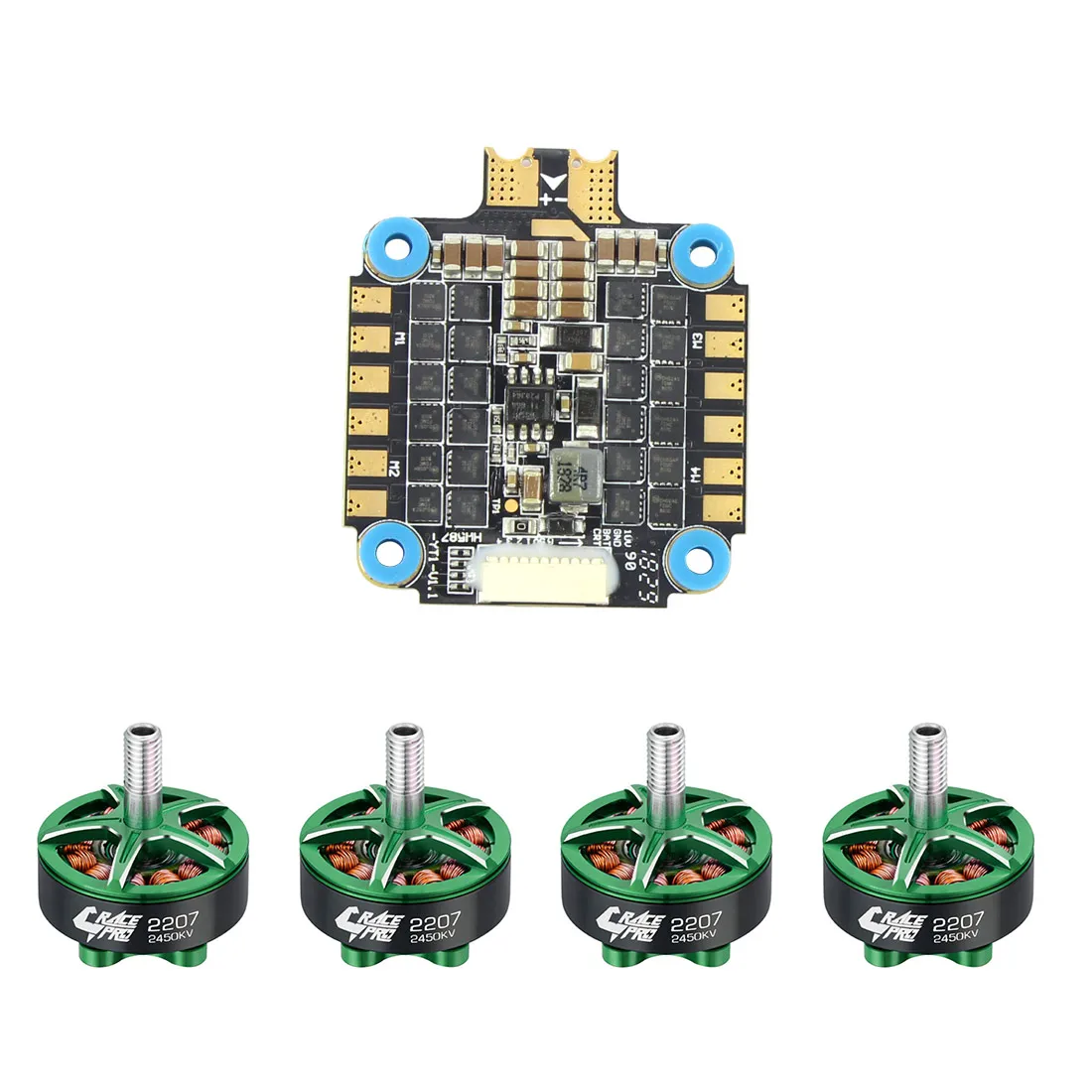 

HobbyWing XRotor Combo Micro 45A 4in1 BLHeli32 6S ESC / Race Pro 2207 2650KV 2450KV 1750KV Brushless Motor for Drone Quadcopter